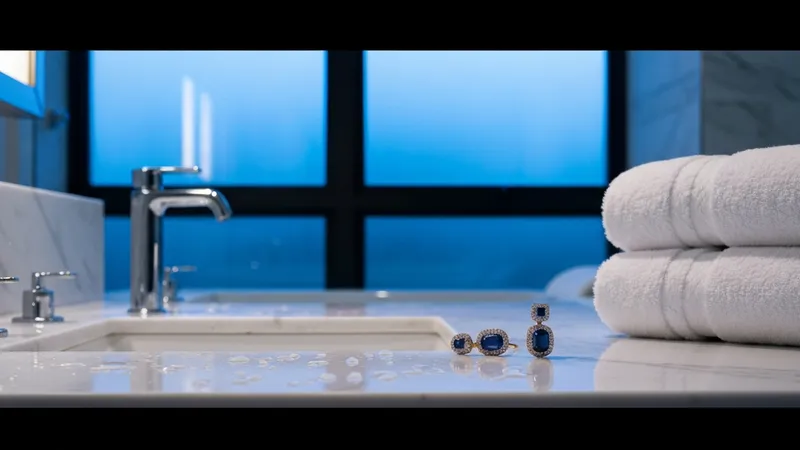 Baignade et boucles d'oreilles saphir : ce qu'il faut éviter