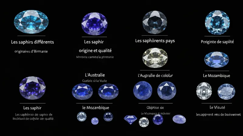 Certificat d'authenticité pour saphir de haute qualité